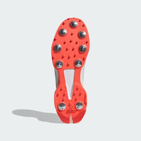 2024 Adidas 22YDS Full Spike Cricket Shoes White Blue Red