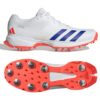 2024 Adidas 22YDS Full Spike Cricket Shoes White Blue Red